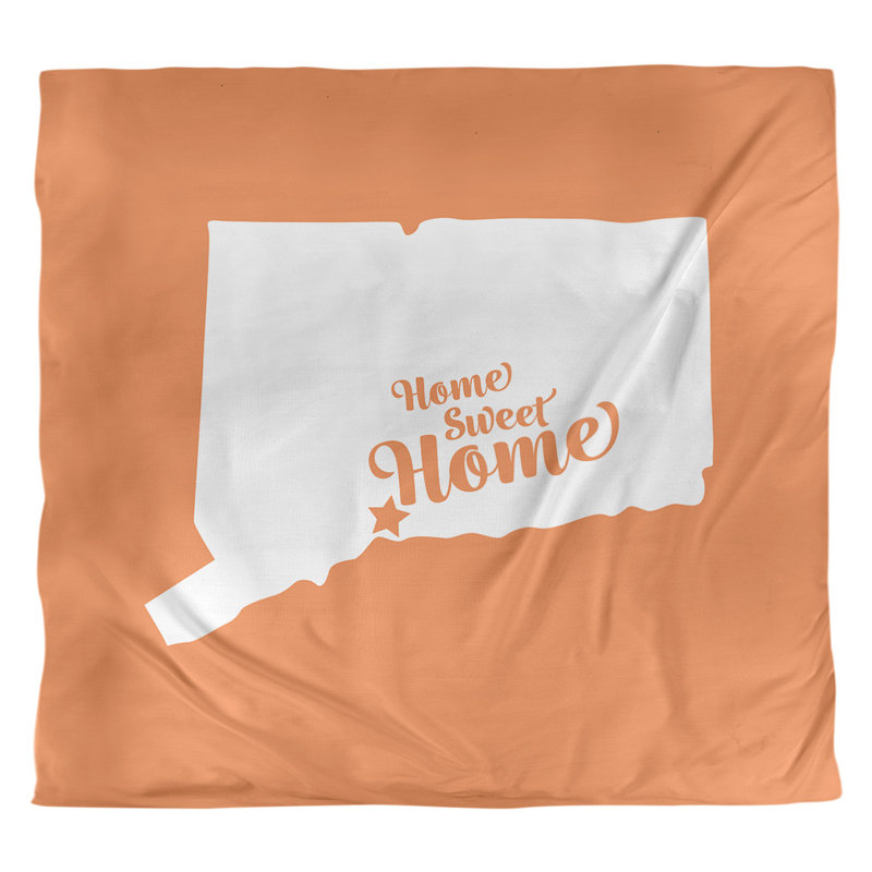 Housse de couette home new refuge, Housse de couette pour très grand lit, Orange, Microfibre