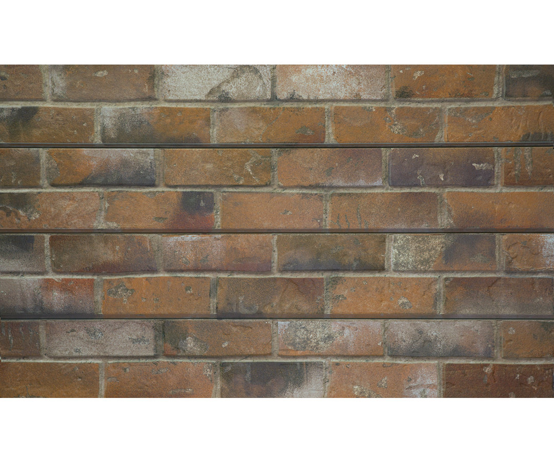 Brick Textured Slatwall (24" H x 48" L Panels) (Set of 2) Ninth & Vine 