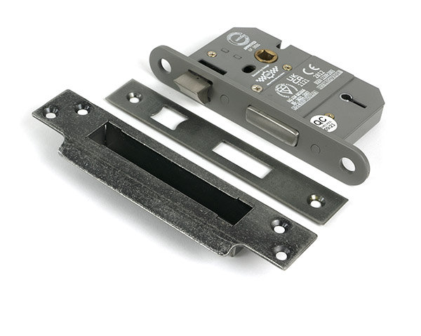 Sash Lock, Pewter Patina