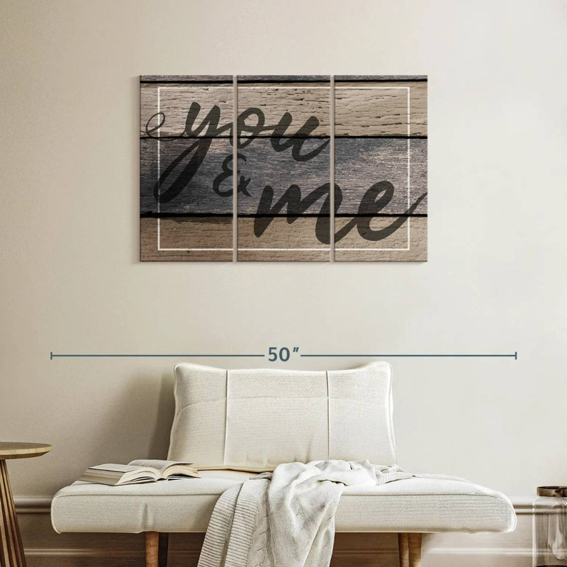 Panneau mural "You And Me", H 24 po x l 38 po