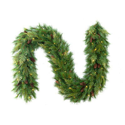 72'' in. Lighted Faux Garland