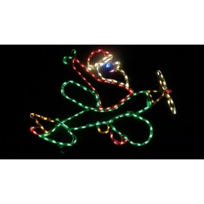 Petit père Noël en avion
