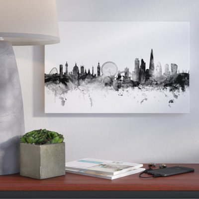 « london england horizon », impression sur toile tendue
