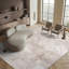 Tapis beige / ivoire en polypropylène tissé à la machine Marble-448285451