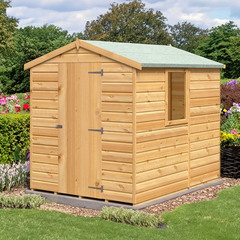 5 Ft. W x 7 Ft. D Shiplap Apex Shed, Yes