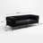 85" Modern Industrial Corduroy Sleeper Sofa, 2 Seater Loveseat with Removable Armrests, Sturdy Iron Frame & High-Density Sponge, Comfy Couch for Living Room Bedroom Small Space, Black-1498486354