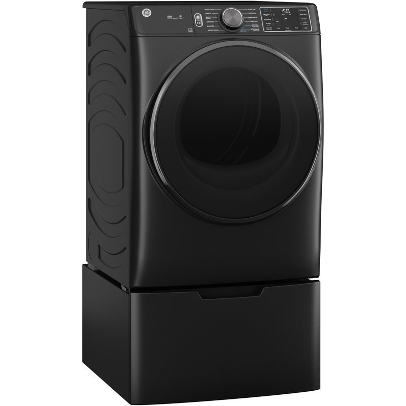 GE Appliances 7.8 Cubic Feet Smart Electric Stackable Dryer with Steam Dry