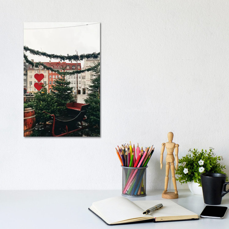 Copenhagen Christmas - Wrapped Canvas Painting, 20.32 cm H x 30.48 cm W