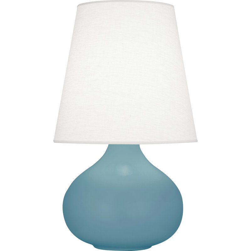 June Accent Lamp, Matte Steel Blue, 30.75" H x 15.75" W x 15.75" D, Oyster