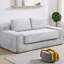 Canapé-lit double Corduroy Cloud, canapé convertible 2-en-1 sans os avec mousse à mémoire de forme, canapé de plancher multifonctionnel pour salon, appartement et petits espaces-1483988487