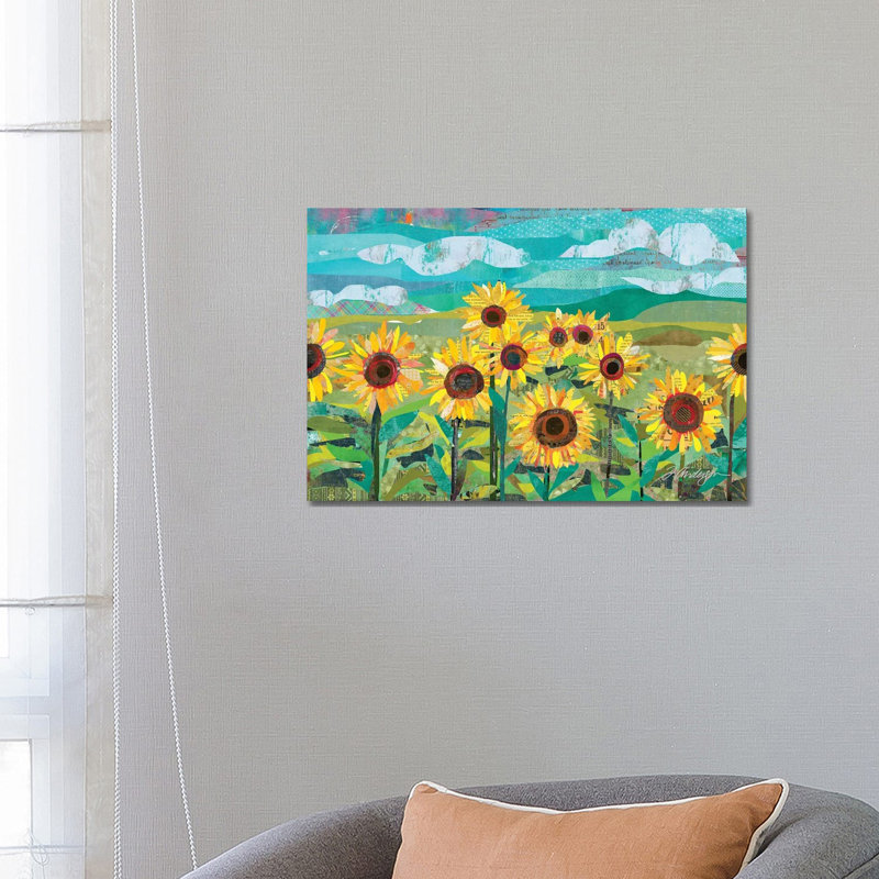 Sunflowers At Dusk by Traci Anderson - Wrapped Canvas Print, 66.04 cm H x 45.72 cm W x 1.91 cm D