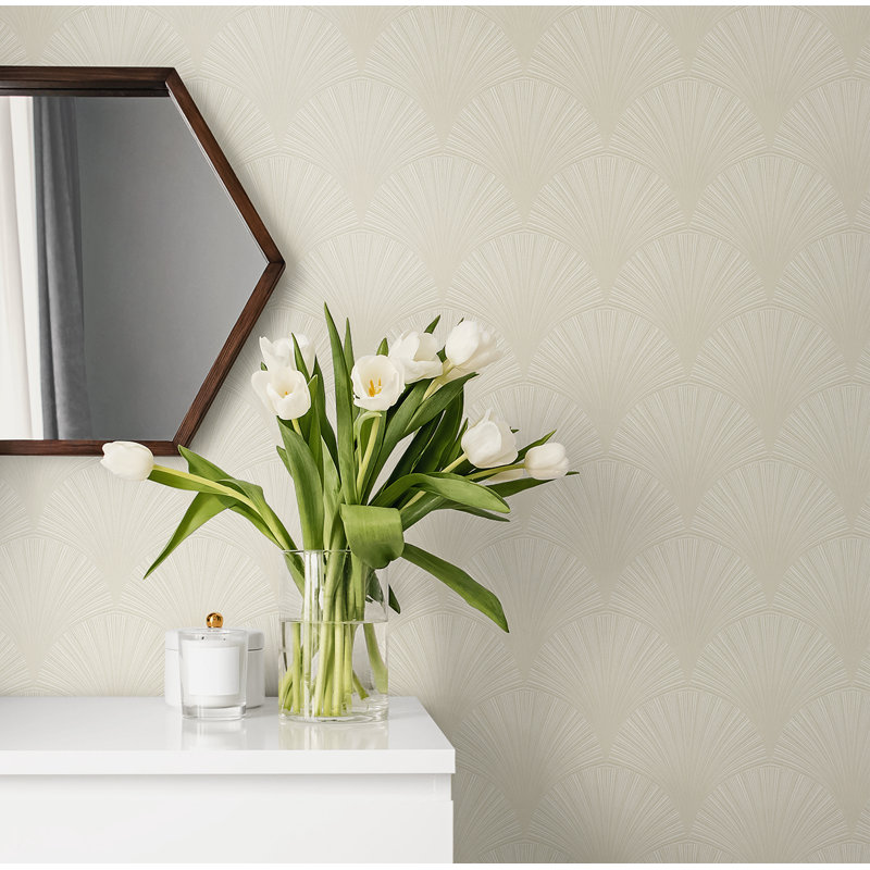 Rouleau de papier peint lisse, Alba beige