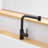 360 Swivel Black Sink Faucet With Pull-Down - Modern Style For Bathroom And Bar Sinks Matte Pull Out Kitchen Contemporary Easy Operation