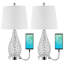 Lampe de table Fouges en métal USB