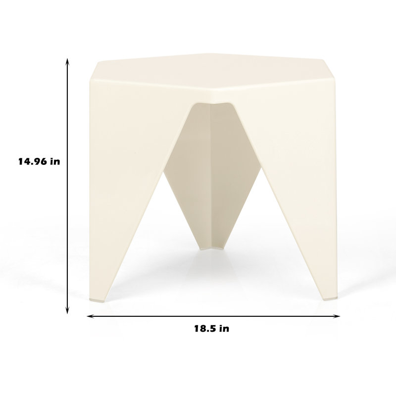 Jahvari End Table, White