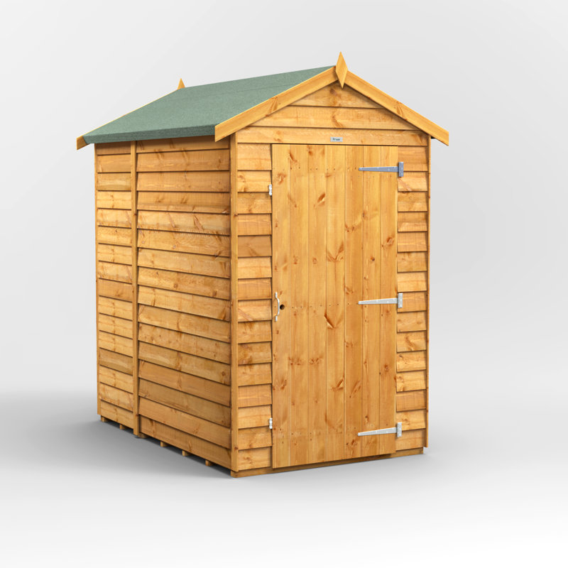 Powersheds Timber Overlap Windowless Apex Garden Shed