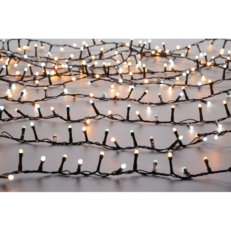 0.5cm LED Twinkle Indoor / Outdoor String Lights, 1000, White/Warm White