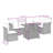 Vidaxl Garden Sofa Set Black, Cream White