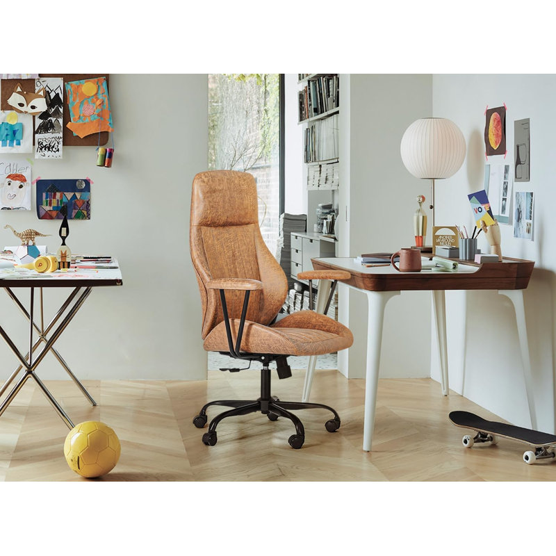 Chaise de bureau Stockholm, Brun