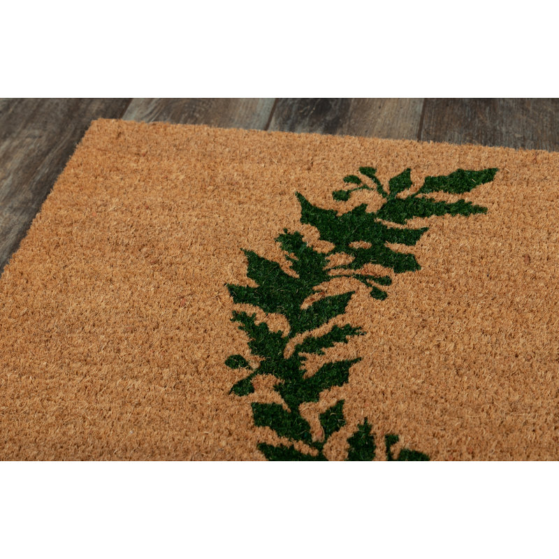 Park Non-Slip Christmas Outdoor Doormat, Green, 18'' W X 30'' L