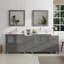  Ensemble de meuble-lavabo double 84 "avec miroir Modern-27042766