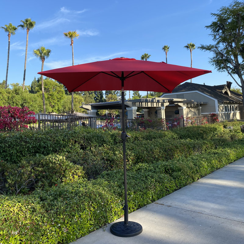 Parasol de marché carré 77,95 po Romessa, Rouge