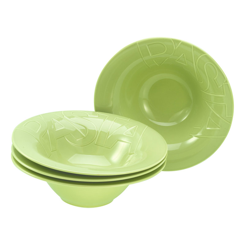 Gourmet, 4-piece pasta plate 27cm, Green