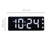 Digital Resin Electric Tabletop Clock White