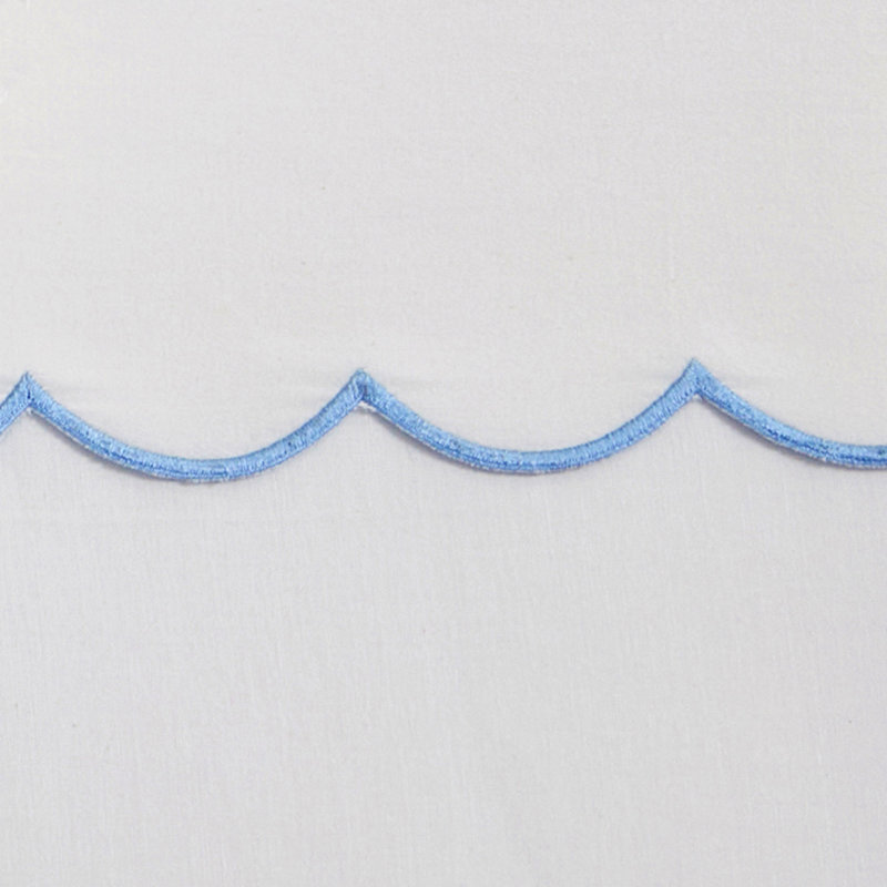 Peri Home Scallop Pillowcase Pair (Set of 2), Blue, Standard Pillow Case