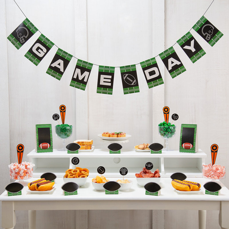 Ensemble de décoration de buffet de jeu Fun Tailgating - 23 pièces