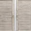 Crédence 4 portes - Finition gris pommelé et blanc