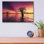 «Atchafalaya Sunset Oil Paint» par Rick Berk, art mural en verre acrylique,