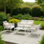116cm Wide Outdoor Straight Patio Sectional Set with Cushions