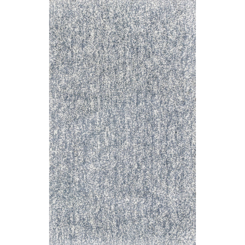 6' Round Slate Heather Plain Indoor Area Rug, Rectangle 5' x 7'