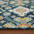 Tricity Traditional Navy Hand-Hooked Area Rug-198520137
