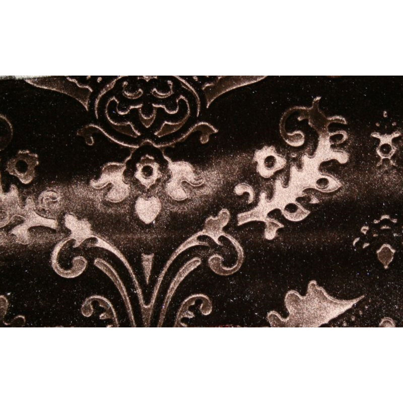 Tissu de velours damassé Brocade, matériau gaufré pour le revêtement, draperie, housses, nappes,, Chocolat