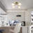 4-Light Glass Bubble Semi Flush Mount