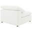 Fauteuil rembourré Marler Boucle ivoire-2049523152