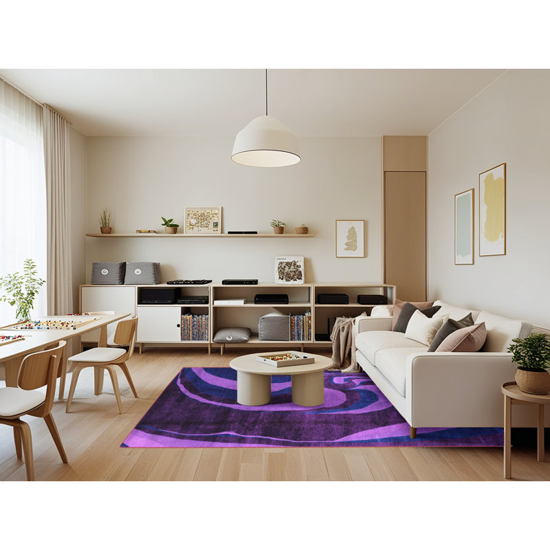 Abstract Indoor Rug, Rectangle 7' x 9'