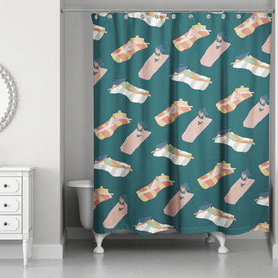 Rideau de douche simple Alfiee