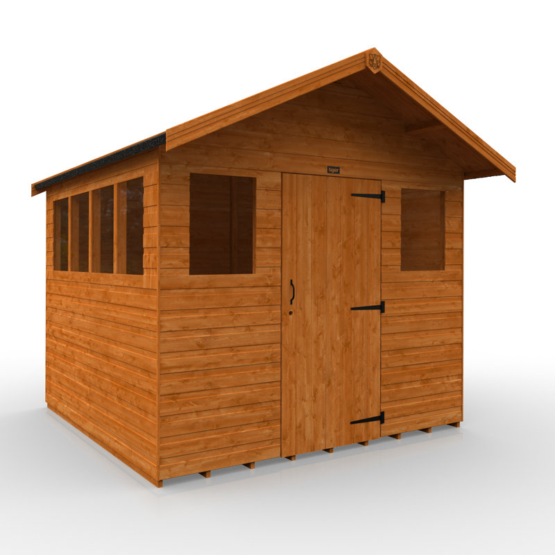 8x8w Tiger Summer Shed | Heavy Duty Framing