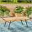CANOGA Acacia Wood and Iron Outdoor Coffee Table, Durable and Stylish for Any Patio Setting