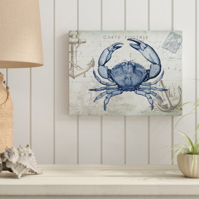 " Seaside Postcard: Crab " by Tre Sorelle Studios