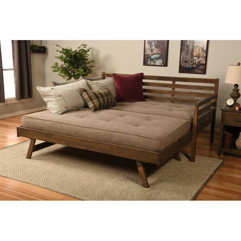 Alhamdi Boho Daybed & Pop-Up Bed with Mattresses | Wayfair