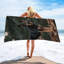 Magnifique serviette de plage en microfibre à séchage rapide, 60 x 80 po