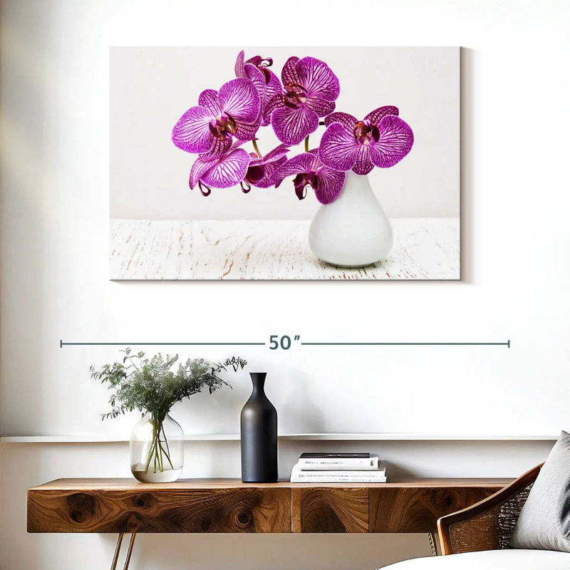 Orchids In A Vase, 26" H x 39" W