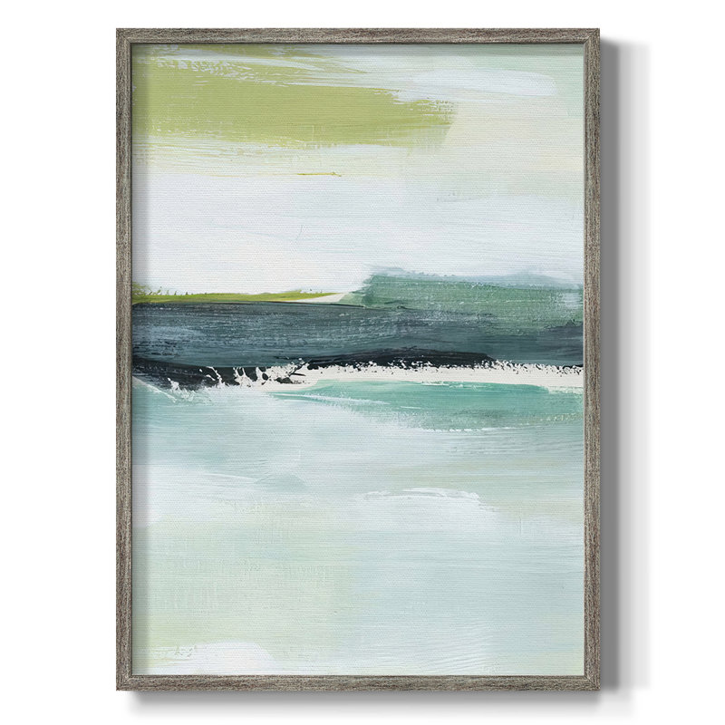 Sea Sea Layers III, reproduction encadrée - bois massif, H 11 po x l 9 po
