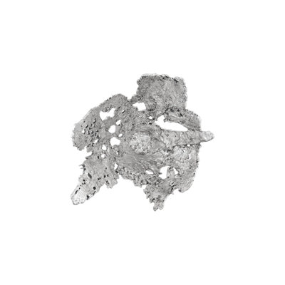 Perforated Splash Bowl Wall Art, Silver Leaf