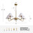 5-Light Dimmable Classic Traditional Chandelier