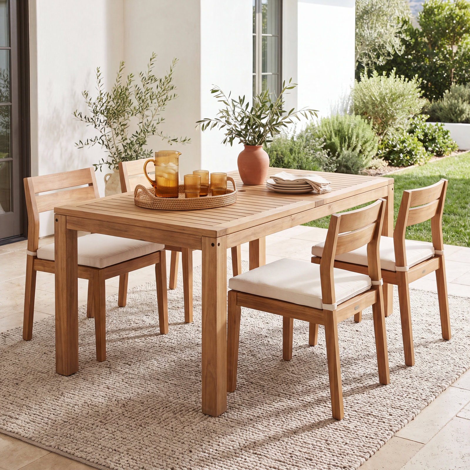 Alyisa 63'' Outdoor Patio Table